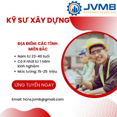 TUYỂN DỤNG KỸ SƯ X&Acirc;Y DỰNG